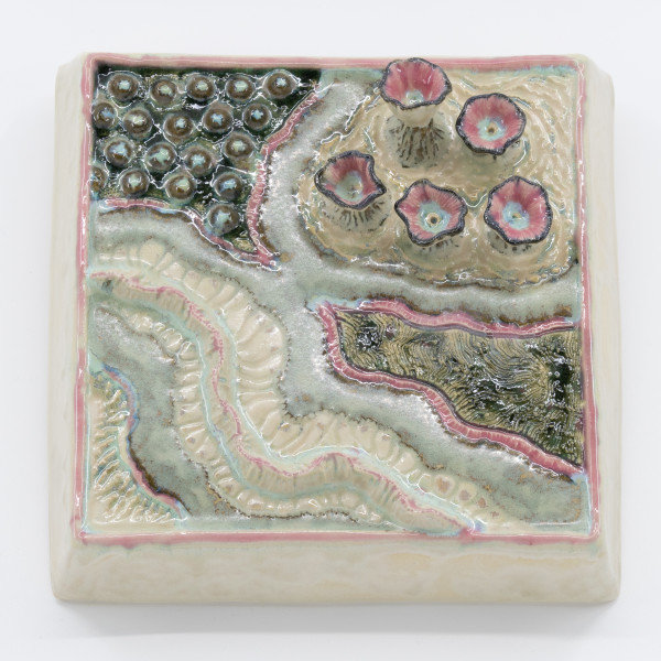 Square Wall Hanging - Across the Reef by Sandy Miller