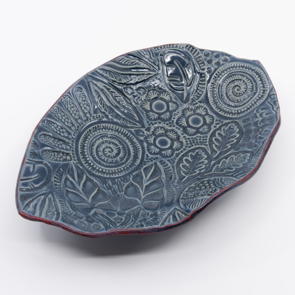 Leaf Design Bowl by Sandy Miller