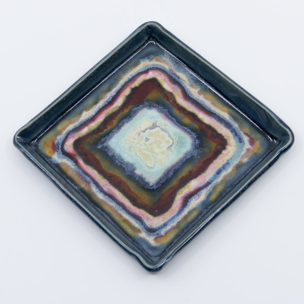 Small Square Plate by Sandy Miller