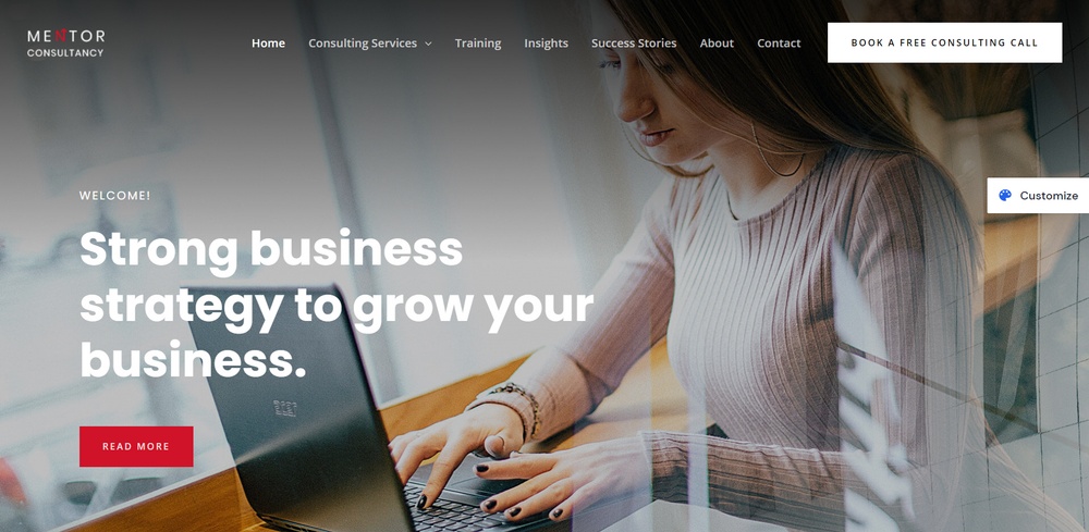 Astra business consultancy firm demo website