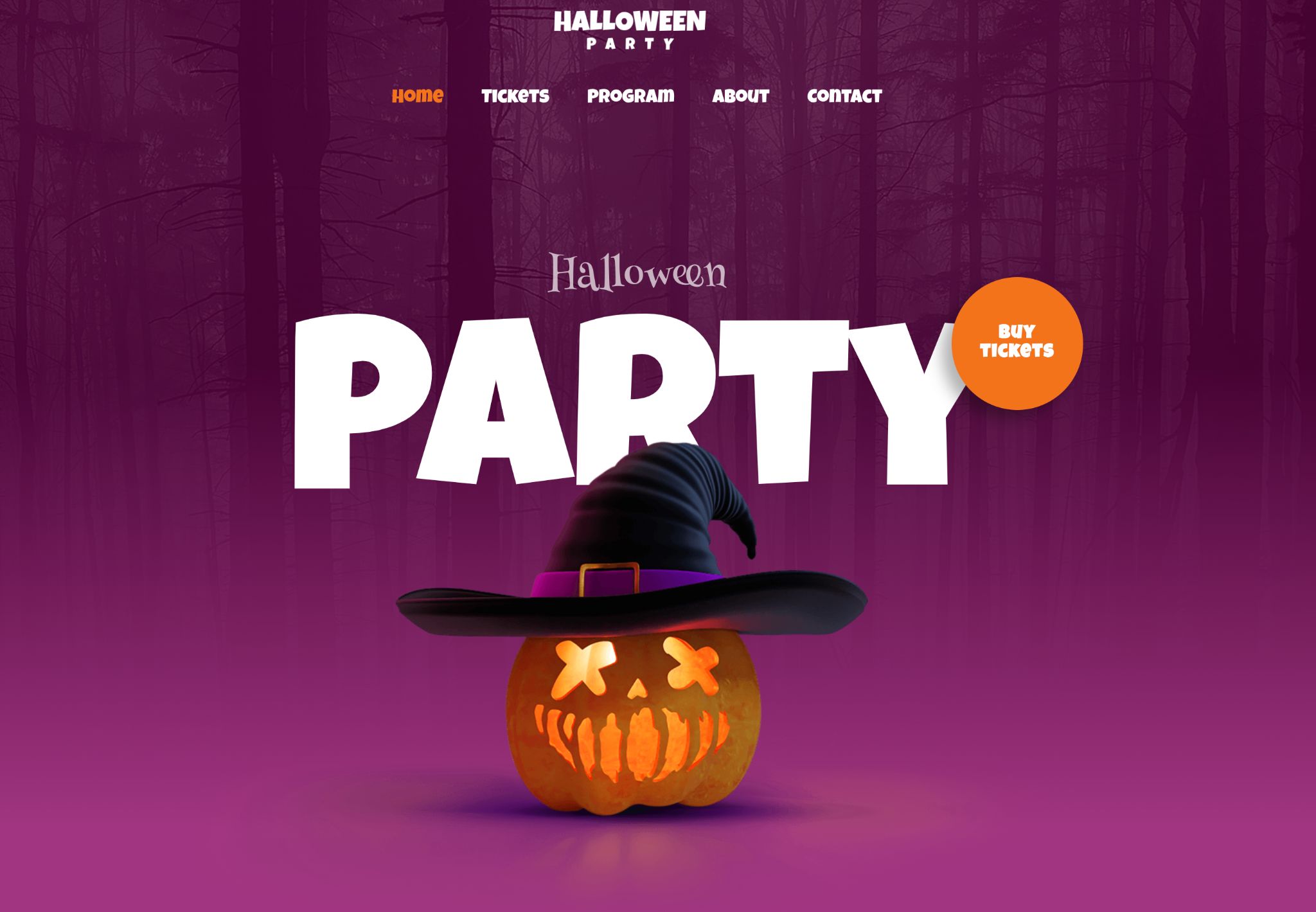 astra theme halloween party template