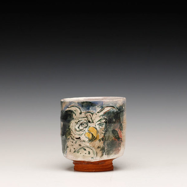 Owl Yunomi by Ron Meyers