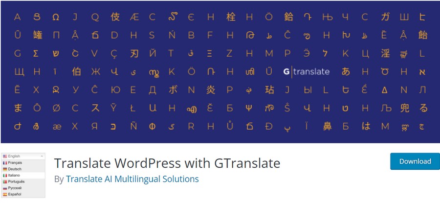 GTranslate Google Translate WordPress