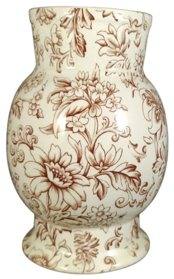 Unnamed (Exotic Flowers) by Old Hall Earthenware Co. Ltd.