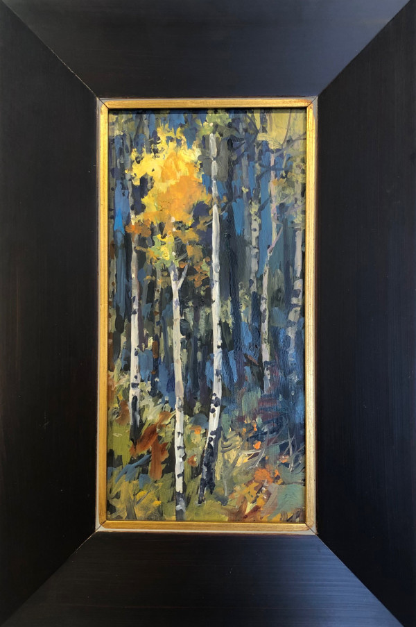 Aspen study in blue by Tammie Lane