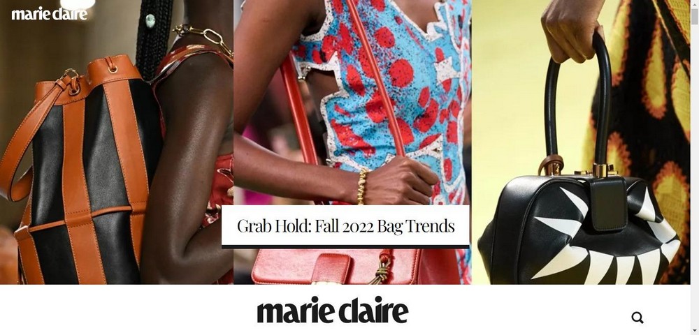 Marie Claire fashion blog design
