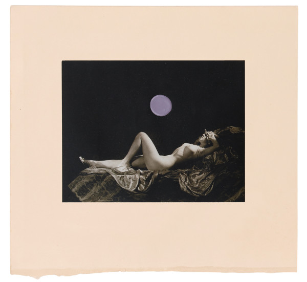 untitled (lavender moon over reclining nude) by Robert Larkin