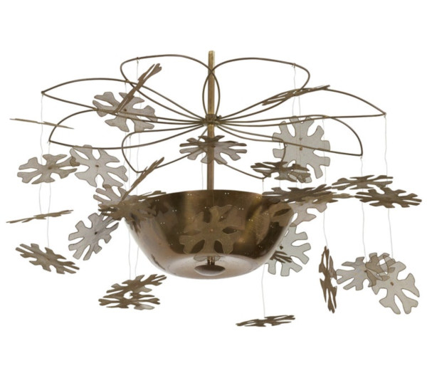 Chandelier with Snowflakes EARLY Model 9065 by Paavo Tynell