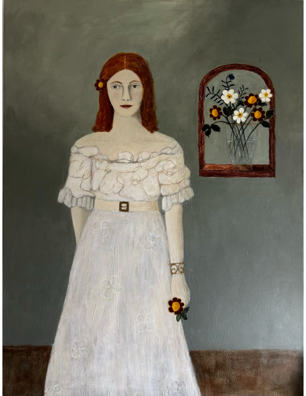 Woman In White Dress by Zue Stevenson