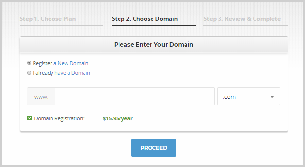 choose a domain